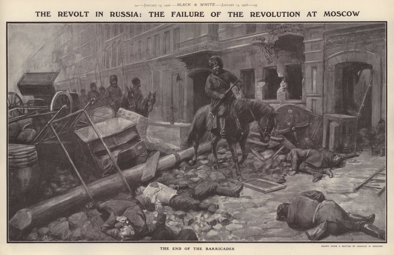 Der Aufstand in Russland: Das Scheitern der Revolution in Moskau von Charles Mills (after) Sheldon
