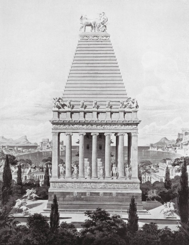 Das ursprüngliche Mausoleum, ca. 353 v. Chr. von Charles Robert (after) Cockerell