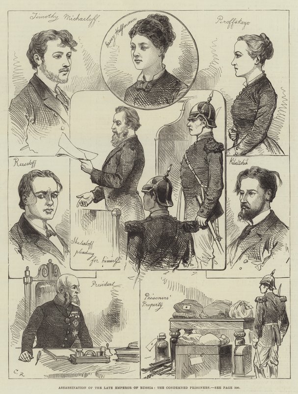 Ermordung des verstorbenen Kaisers von Russland, die verurteilten Gefangenen von Sir John Charles Robinson