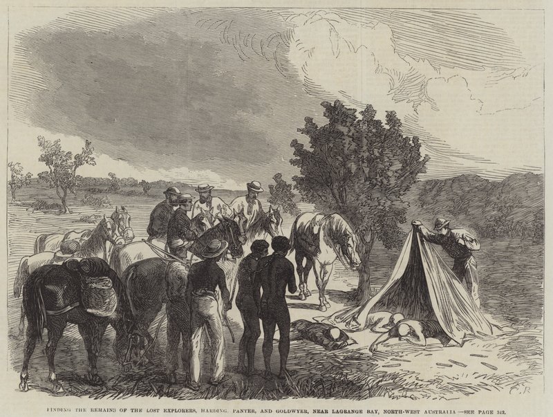 Finden der Überreste der verlorenen Entdecker Harding, Panter und Goldwyer in der Nähe der Lagrange Bay, Nordwest-Australien von Sir John Charles Robinson