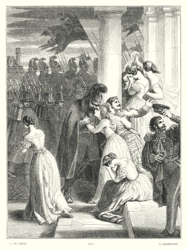 Lord Byrons Childe Harold, Canto III, Strophe 24 (Stich) von Charles West (after) Cope