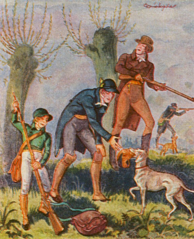 Bekassinenjagd von Christophe (1856-1945)
