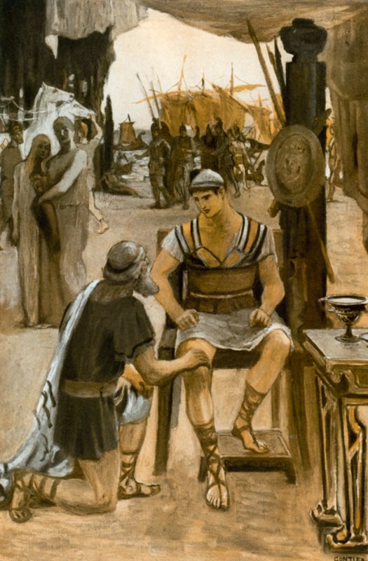 Illustration für die Ilias von Homer von Clement Goutier