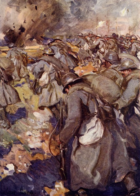 Die französische Truppe stürmte vor und nahm den Krater in Besitz von Cyrus Cuneo