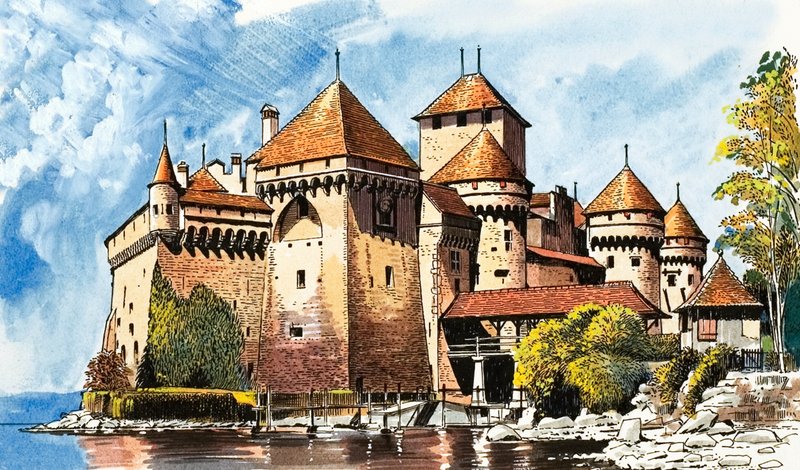 Schloss Chillon von Dan Escott