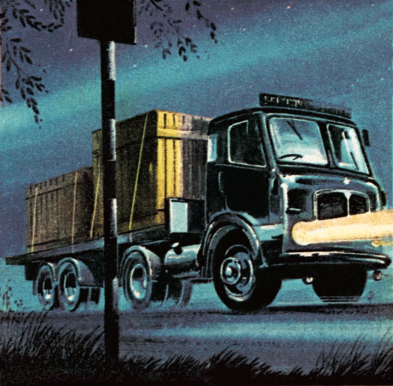 Lastwagen der staatlichen British Road Services von Dan Escott