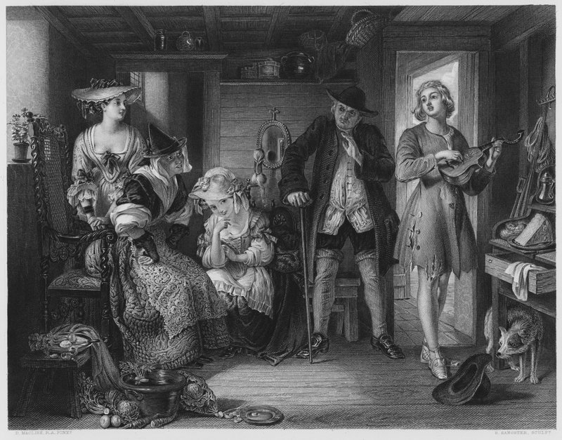 Eine Szene aus Midas, nach dem Bild in der Königlichen Sammlung (Stich) von Daniel (after) Maclise
