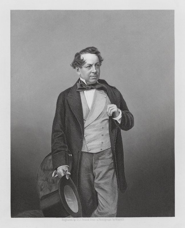 John Baldwin Buckstone, englischer Schauspieler und Dramatiker von Daniel John. Pound