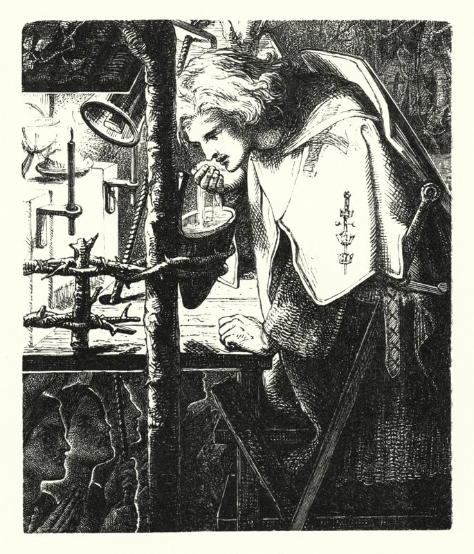 Sir Galahad von Dante Gabriel (after) Rossetti