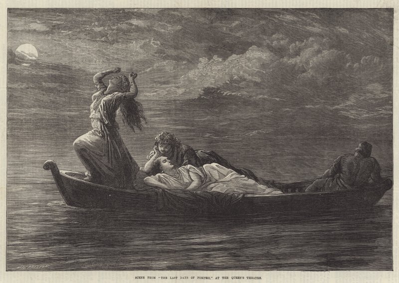 Szene aus Die letzten Tage von Pompeji, im Queen