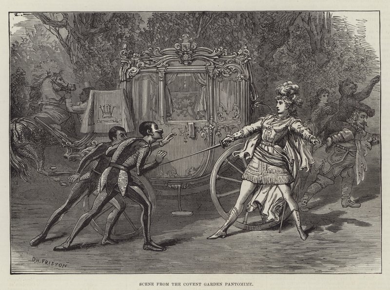 Szene aus der Covent Garden Pantomime von David Henry Friston