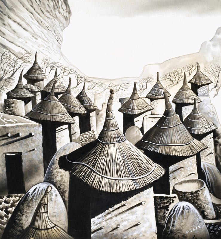 Primitive Häuser: Die Dächer der Banani von David Pratt