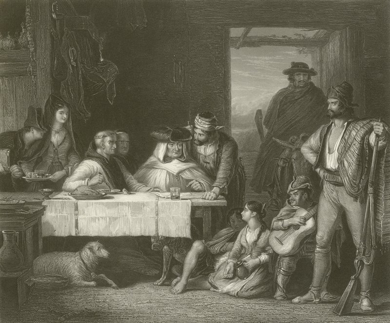 Ein Guerilla-Kriegsrat von David Wilkie