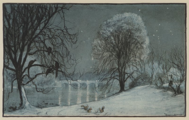 Ein Winternachtstraum. Eine Idylle der Kensington Gardens von Donald Maxwell