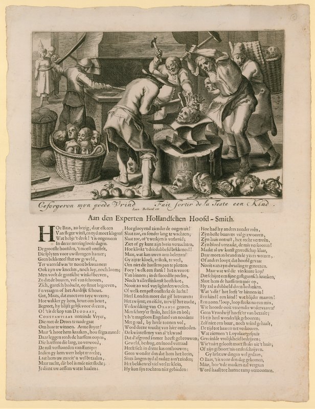 Ceforgeron myn goede vrind. Karikatur über die Thronfolge in England, 1688-89 von Dutch School