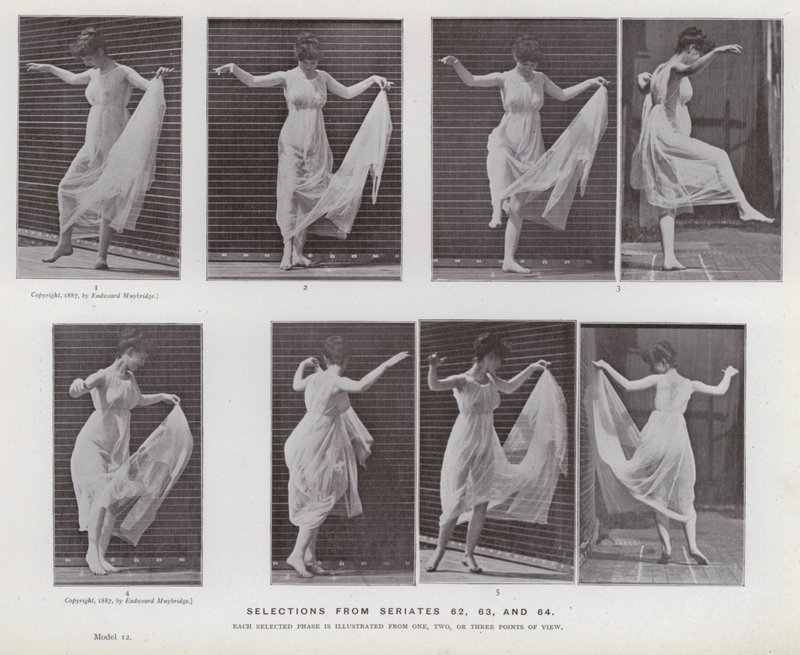 Die menschliche Figur in Bewegung: Auswahlen aus Serien 62, 63 und 64 von Eadweard Muybridge