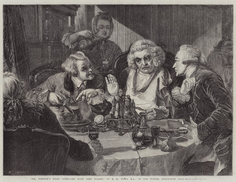 Dr. Johnsons erstes Treffen mit John Wilkes von Edgar Melville Ward
