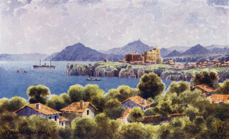 Nordspanien: Castro Urdiales, die Küste von Bilbao von Edgar T. A. Wigram