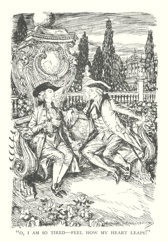 Illustration für R. L. Stevensons Prince Otto von Edmund Joseph (after) Sullivan