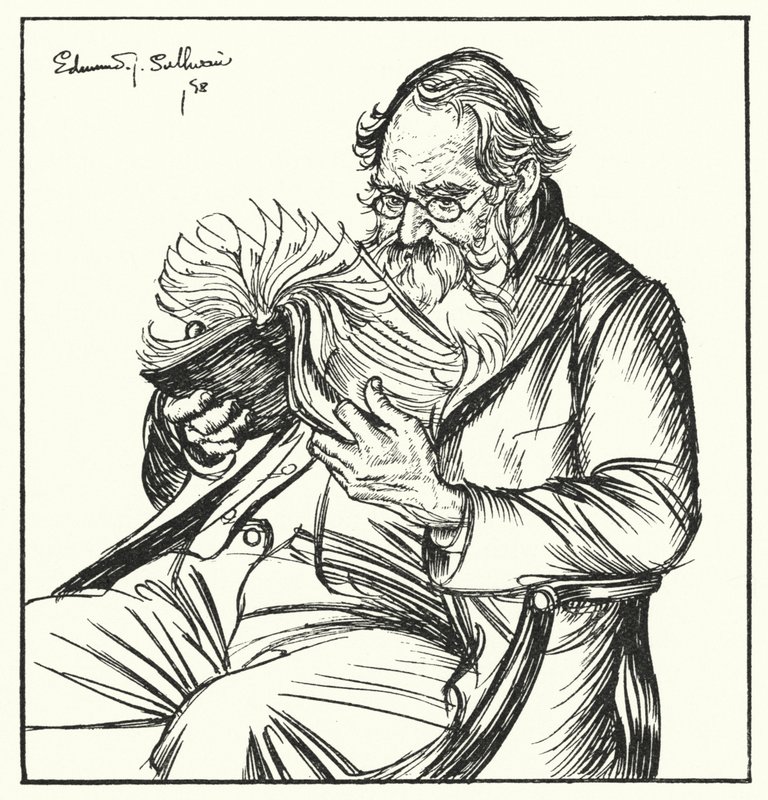 Illustration für Sartor Resartus von Edmund Joseph after Sullivan
