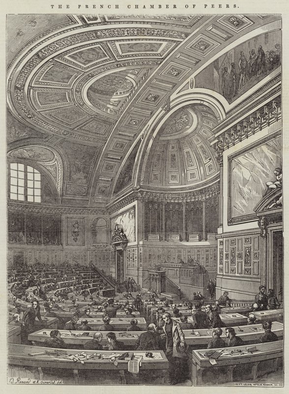 Die französische Kammer der Peers von Edouard Renard