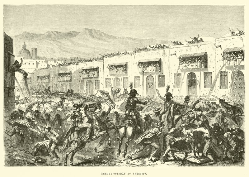 Fastnachtsdienstag in Arequipa von Edouard Riou