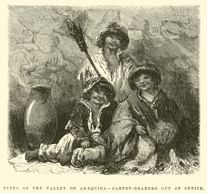 Typen des Tals von Arequipa, Teppichträger außer Dienst von Edouard Riou