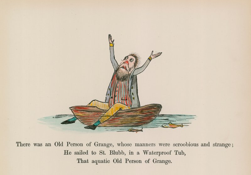 Es war eine alte Person von Grange, deren Manieren seltsam und sonderbar waren von Edward (after) Lear