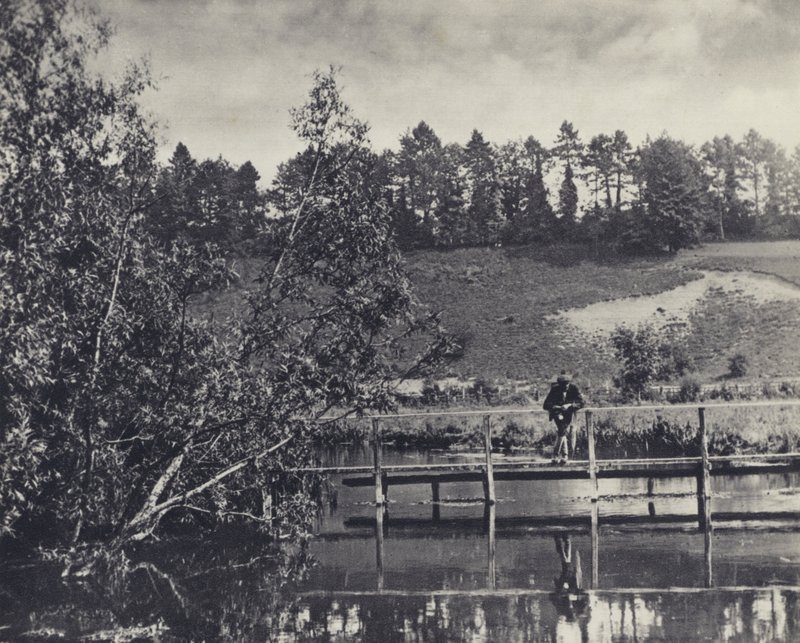 Tumbling Bay, auf einem Träger des Test unterhalb von Fullerton von Edward Alfred Barton