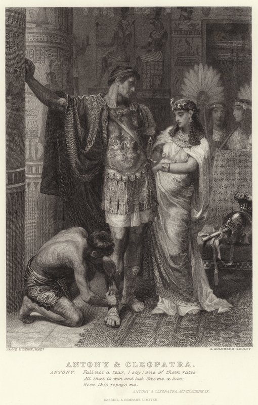 Antonius und Cleopatra, Antonius und Cleopatra, Akt III, Szene IX von Edward Burne Jones