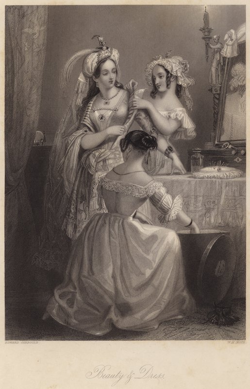 Schönheit und Kleidung von Edward Henry (after) Corbould