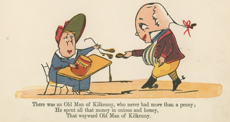 Es war ein alter Mann aus Kilkenny, der nie mehr als einen Penny hatte, aus 