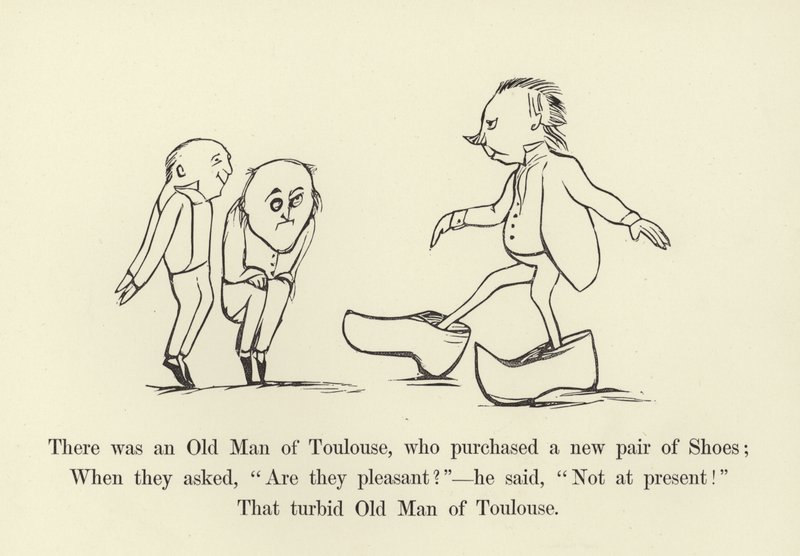 Es war ein alter Mann aus Toulouse, der ein neues Paar Schuhe kaufte von Edward Lear