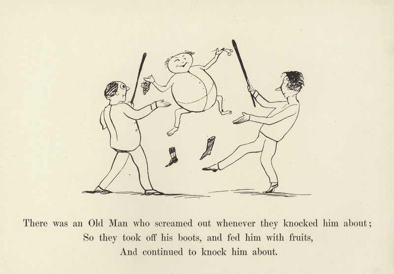 Es war ein alter Mann, der schrie, wann immer sie ihn schlugen von Edward Lear