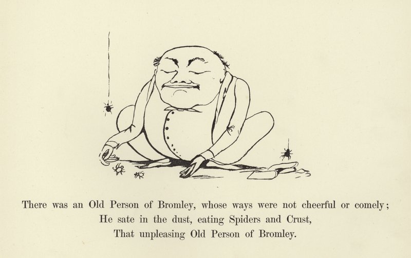 Es war eine alte Person aus Bromley, deren Wege nicht fröhlich oder anständig waren von Edward Lear