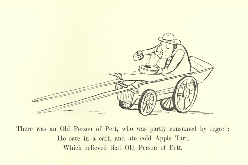 Es war eine alte Person aus Pett, die teilweise von Reue verzehrt wurde von Edward Lear