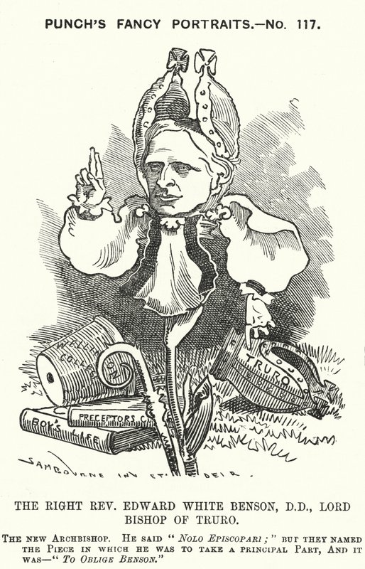 Edward White Benson, englischer Bischof (Stich) von Edward Linley (after) Sambourne