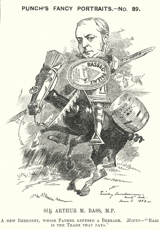 Karikatur: Sir Michael Arthur Bass von Edward Linley (after) Sambourne