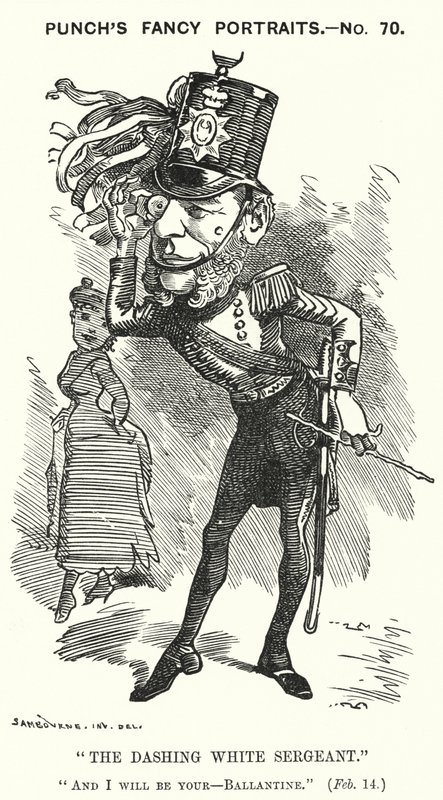 William Ballantine, englischer Serjeant-at-Law (Karikatur) von Edward Linley (after) Sambourne
