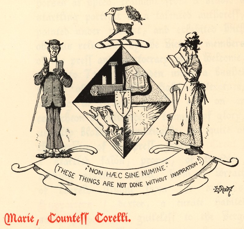 Marie, Gräfin Corelli (Stich) von Edward Tennyson Reed