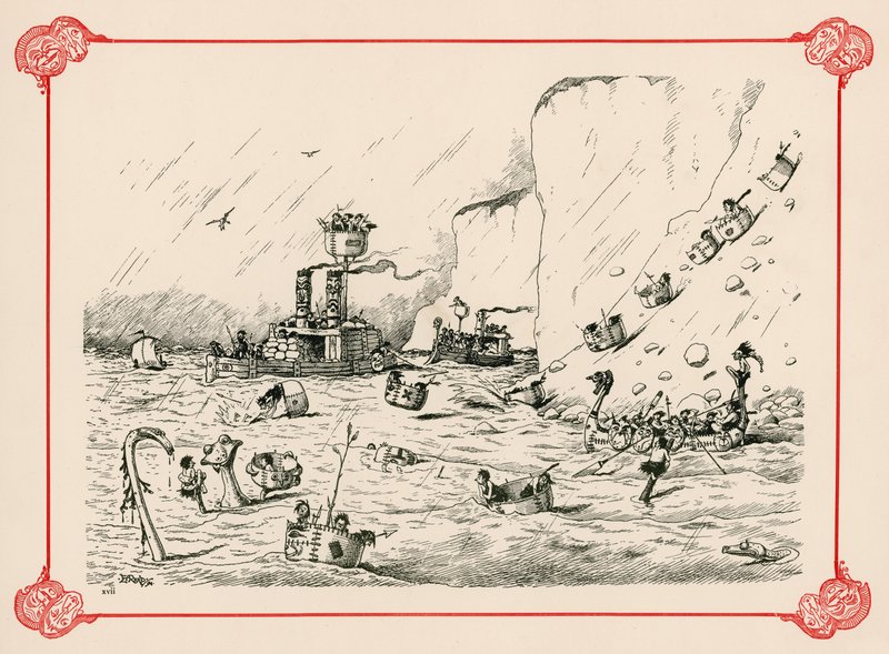 Die Flotte bei der Übung von Edward Tennyson Reed