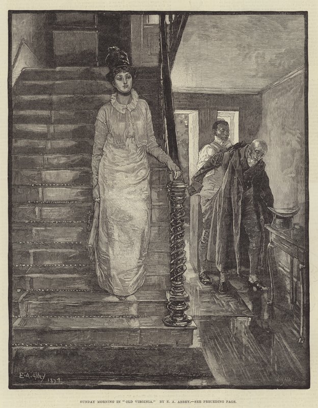 Sonntagmorgen im alten Virginia von Edwin Austin Abbey