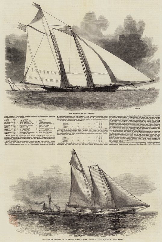 Regatta des Royal Yacht Squadron von Edwin Weedon