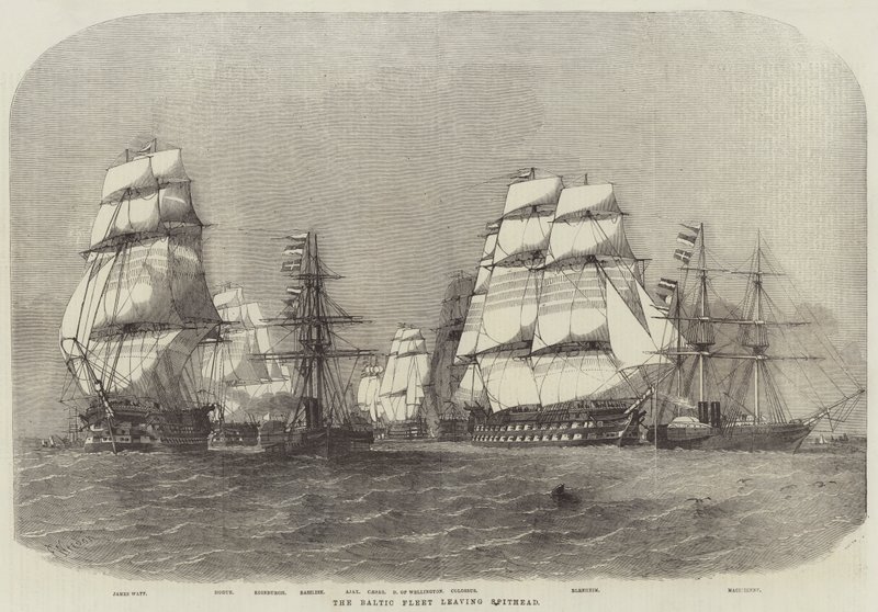 Die Baltische Flotte verlässt Spithead von Edwin Weedon