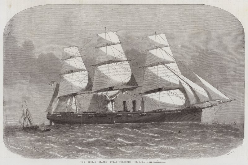 Die Dampffregatte Niagara der Vereinigten Staaten von Edwin Weedon