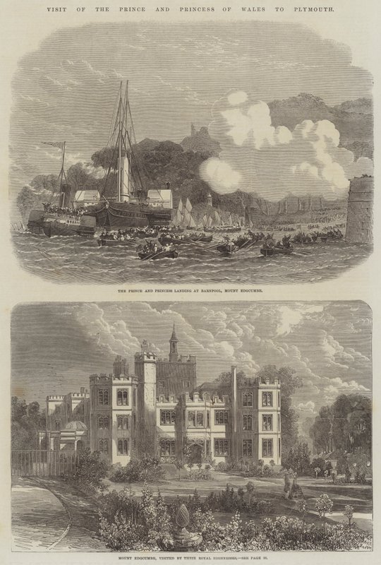 Besuch des Prinzen und der Prinzessin von Wales in Plymouth von Edwin Weedon