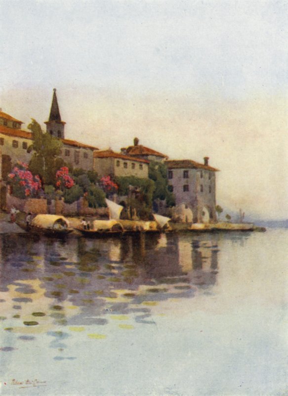 Ein grauer Morgen, Lago Maggiore von Ella Du Cane