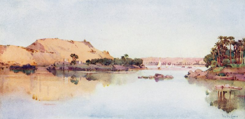 Die Insel des Sirdar und das Grab des arabischen Scheichs von Elephantine von Ella Du Cane