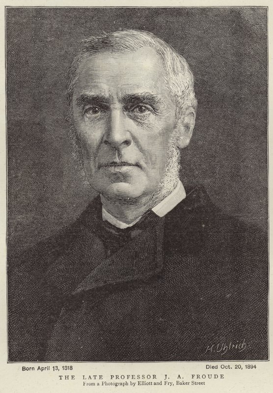 Der verstorbene Professor James Anthony Froude von Elliott und Fry Studio