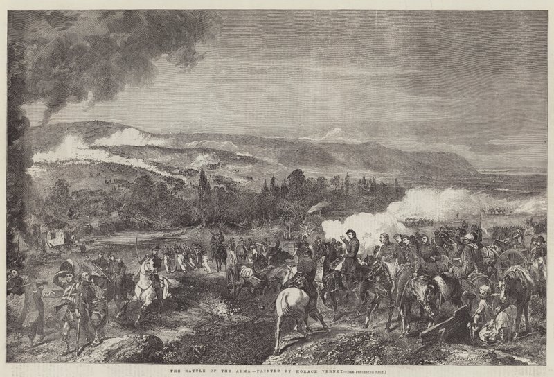 Die Schlacht an der Alma von Emile Jean Horace Vernet